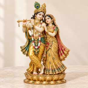 Radha Krishna -Gold Leaf